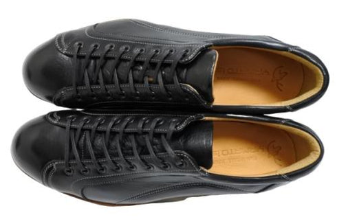 【倭イズム YA3300 ブラック】鹿革レザーカジュアルシューズ